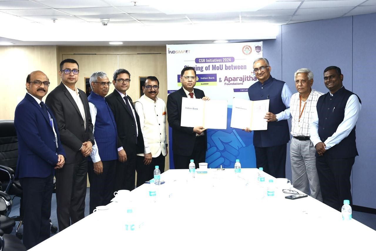 Indian Bank Partners With Aparajitha Foundation To Empower Youth Through Life Skills Education